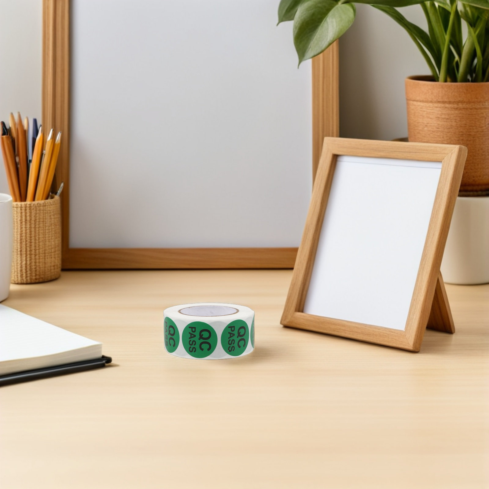 5 Rolls Round Quality Control  - Sticker Label Roll recension och pris