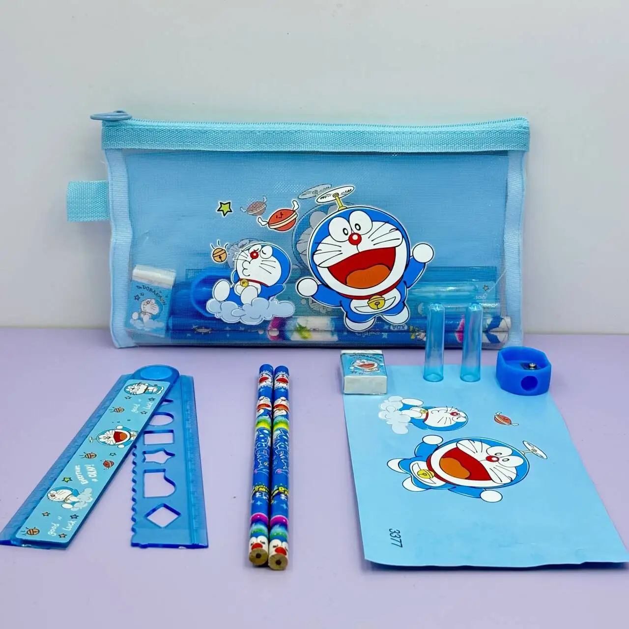 Cute Blue Cartoon Cat Kids Sta - Stationery Supplier recension och pris