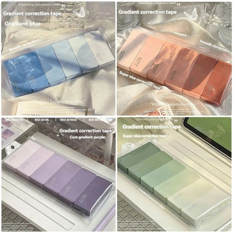 6Pcs Cute Macaron Correction T - Correction Tape Roller recension och pris