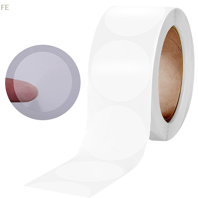 [F] 500pcs/roll Round Transpar - Sticker Label Roll recension och pris