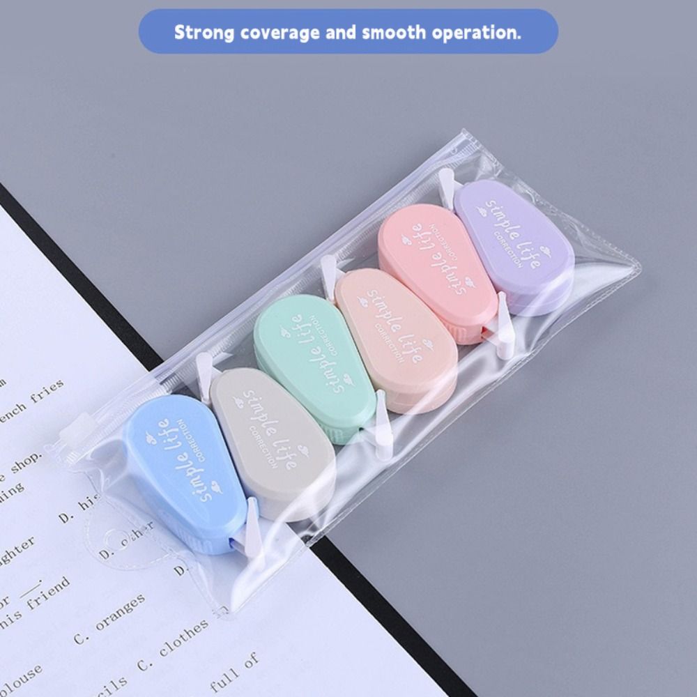6PCS/Set Silent Correction Tap - Correction Tape Roller recension och pris